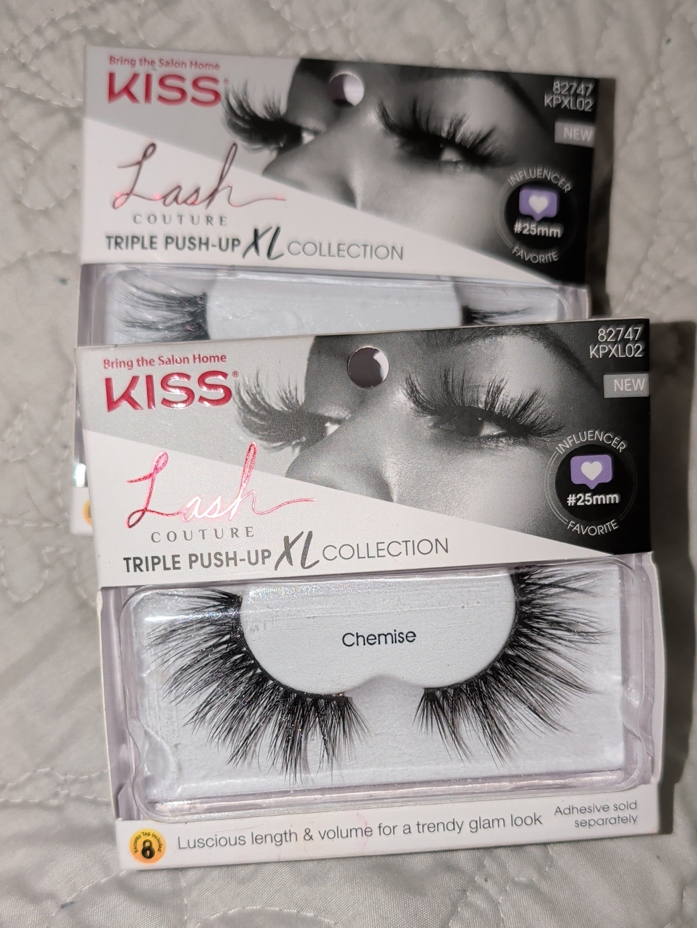 Kiss Lash Couture Triple Push-Up XL Lashes - Black